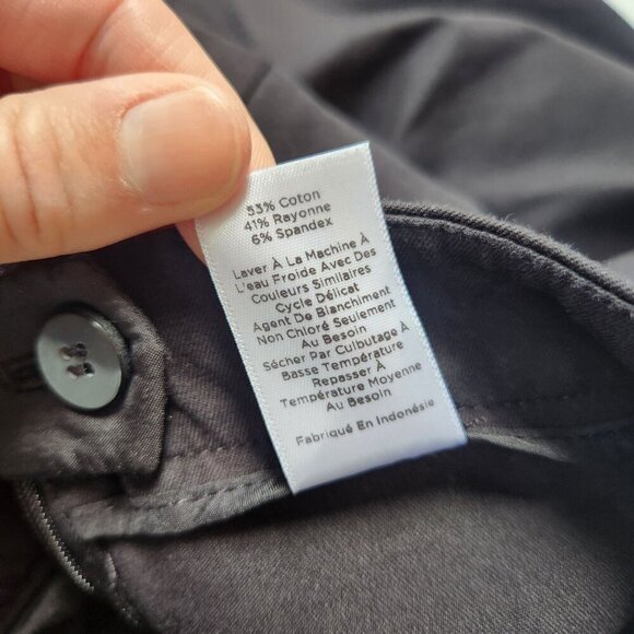 Talbots Chatham Ankle Black Stretch Trousers Pants Straight Leg Women's 6 - Picture 9 of 9